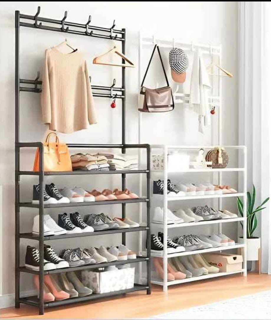 Perchero Zapatero 2 en 1 Multifuncional 5 niveles